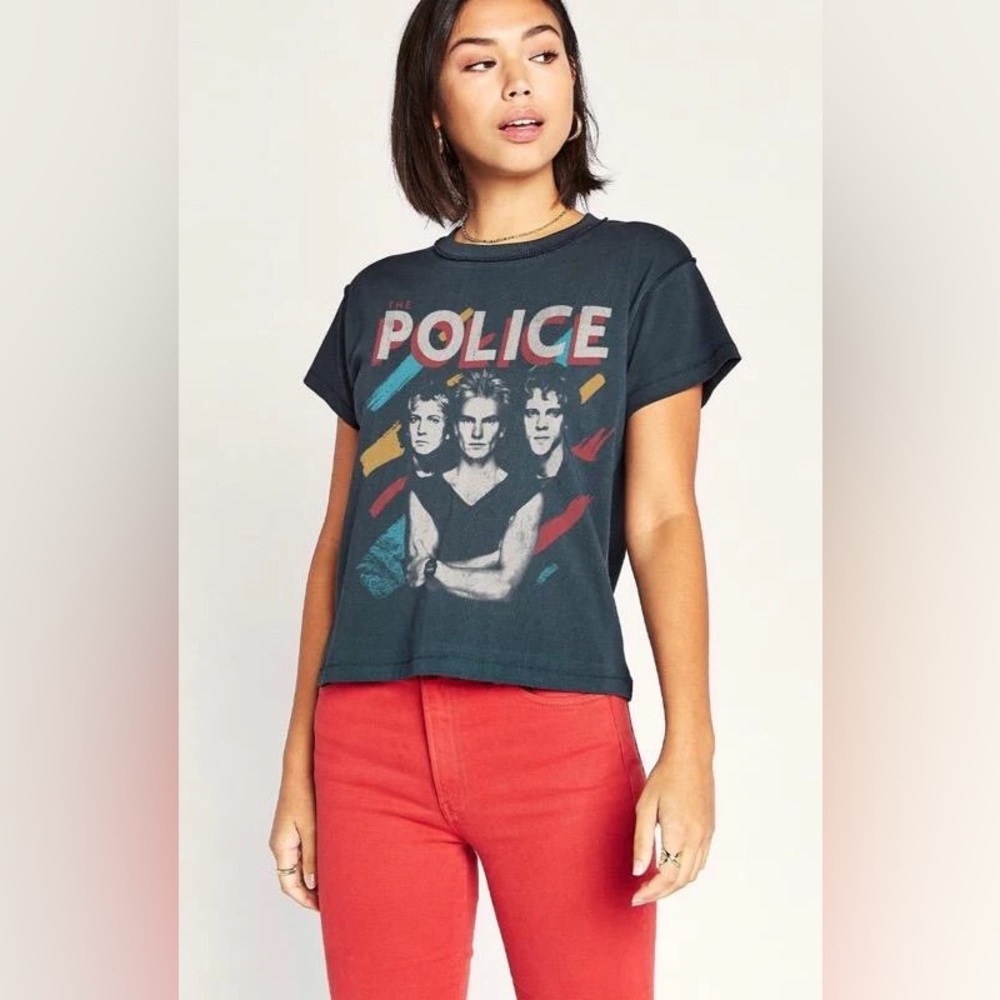 Daydreamer The Police Painted Reverse Girlfriend Tee
